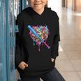 Camo Baseball Heart Drip Valentine Baseball Icecream Boys Graphic Youth Hoodie Camo Baseball Heart Drip Valentine Baseball Icecream Boys Graphic Youth Hoodie