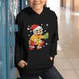 Christmas Gingerbread Man Baseball Player Catcher Graphic Youth Hoodie