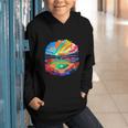 Colorful Baseball Field Home Run Baseball Player Fans Graphic Youth Hoodie Colorful Baseball Field Home Run Baseball Player Fans Graphic Youth Hoodie