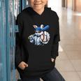 Cool Rabbit Baseball Easter Men Boy Toddler Kid Graphic Youth Hoodie
