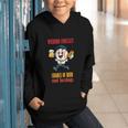 Cute Baseball Fan Weekend Forecast Change Of Beer And Hotdog Graphic Youth Hoodie