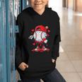 Cute Game Day Baseball Ice Cream Drip Valentine Love XOXO Graphic Youth Hoodie