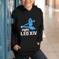 Da Pope Leo XIV Baseball Graphic Youth Hoodie Da Pope Leo XIV Baseball Graphic Youth Hoodie