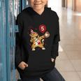 Dabbing Cool Cat Baseball 5th Birthday Graphic Youth Hoodie Dabbing Cool Cat Baseball 5th Birthday Graphic Youth Hoodie