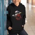 Dominican Republic Santa Christmas Baseball Beisbol Graphic Youth Hoodie