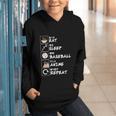 Eat Sleep Baseball Anime Repeat Japanese Otaku Graphic Youth Hoodie