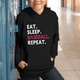Eat Sleep Baseball Repeat Baseball Player Graphic Youth Hoodie