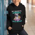 My Favorite Baseball Player Calls Me Dad Ice Cream Drip Graphic Youth Hoodie
