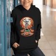 Halloween Skeleton Baseball Player Costume Men Boys Kids Graphic Youth Hoodie