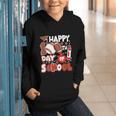 Happy 100 Days Of School Baseball Football PE Teacher Graphic Youth Hoodie Happy 100 Days Of School Baseball Football PE Teacher Graphic Youth Hoodie