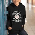 My Heart Is On That Field Baseball Graphic Youth Hoodie