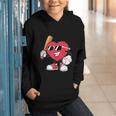 Heart Play Baseball Valentine's Day Teens Boys Girls Kids Graphic Youth Hoodie Heart Play Baseball Valentine's Day Teens Boys Girls Kids Graphic Youth Hoodie