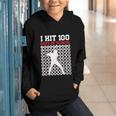 I Hit 100 Days Of School Baseball 100 Day Of School Graphic Youth Hoodie I Hit 100 Days Of School Baseball 100 Day Of School Graphic Youth Hoodie