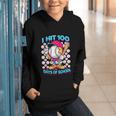 I Hit 100 Days Of School Baseball Ice Cream Drip Graphic Youth Hoodie I Hit 100 Days Of School Baseball Ice Cream Drip Graphic Youth Hoodie