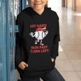 Hit Hard Run Fast Turn Left Baseball Player Graphic Youth Hoodie