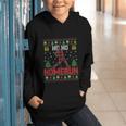 Ho Ho Homerun Xmas Sports Player Baseball Ugly Christmas Graphic Youth Hoodie Ho Ho Homerun Xmas Sports Player Baseball Ugly Christmas Graphic Youth Hoodie