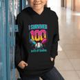 HUGvyn I Survived 100 Days Baseball Teacher Ice Cream Drip Graphic Youth Hoodie HUGvyn I Survived 100 Days Baseball Teacher Ice Cream Drip Graphic Youth Hoodie