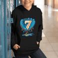 Ice Cream Baseball Glove 7th Birthday Edition Graphic Youth Hoodie Ice Cream Baseball Glove 7th Birthday Edition Graphic Youth Hoodie