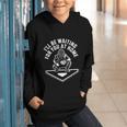 I'Ll Be Waiting For You At Home Baseball Catcher Graphic Youth Hoodie