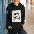 Japanese Grumpy Frog Baseball Player Baseball Graphic Youth Hoodie Japanese Grumpy Frog Baseball Player Baseball Graphic Youth Hoodie