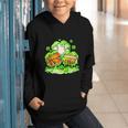 Kids St Patricks Day Shamrock Basketball Baseball Football Graphic Youth Hoodie