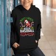 Most Likely To Play Baseball With Santa Christmas Pajamas Graphic Youth Hoodie Most Likely To Play Baseball With Santa Christmas Pajamas Graphic Youth Hoodie
