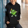 Lucky Shamrock Playing Baseball St Patrick's Kids Boys Graphic Youth Hoodie Lucky Shamrock Playing Baseball St Patrick's Kids Boys Graphic Youth Hoodie