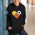 Mom Sports Heart Soccer Basketball Baseball Softball Graphic Youth Hoodie Mom Sports Heart Soccer Basketball Baseball Softball Graphic Youth Hoodie
