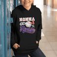 Momma Rookie Of Year 1st Birthday Baseball Theme Matching Graphic Youth Hoodie