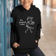 No Baseball Game Today Sad Stickfigure Baseball Player Graphic Youth Hoodie No Baseball Game Today Sad Stickfigure Baseball Player Graphic Youth Hoodie