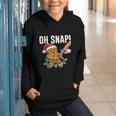 Oh Snap Gingerbreadman Christmas Baseball Humor Graphic Youth Hoodie Oh Snap Gingerbreadman Christmas Baseball Humor Graphic Youth Hoodie