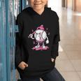 Pink Ribbon Baseball Breast Cancer Awareness Graphic Youth Hoodie Pink Ribbon Baseball Breast Cancer Awareness Graphic Youth Hoodie
