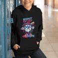 Respect The Drip Baseball Bat Sunglasses Mascot Graphic Youth Hoodie Respect The Drip Baseball Bat Sunglasses Mascot Graphic Youth Hoodie