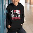 Retro 100 Days Of School Baseball Teacher Student 100 Days Graphic Youth Hoodie Retro 100 Days Of School Baseball Teacher Student 100 Days Graphic Youth Hoodie
