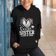 Senior Sister Class Of 2026 Baseball Graduation Heart Graphic Youth Hoodie Senior Sister Class Of 2026 Baseball Graduation Heart Graphic Youth Hoodie