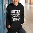 Sister Of The Birthday Boy Baseball Bday Family Graphic Youth Hoodie