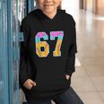 Six Seven Baseball Drip Graphic Youth Hoodie