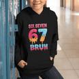 Six Seven Bruh 67 Ice Cream Drip Baseball For Men Women Kids Graphic Youth Hoodie