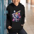 Skeleton Baseball Drip Boy Youth Dripping Baseball Halloween Graphic Youth Hoodie