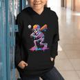 Skelton Playing Baseball Halloween Baseball Drip Boys Kids Graphic Youth Hoodie Skelton Playing Baseball Halloween Baseball Drip Boys Kids Graphic Youth Hoodie