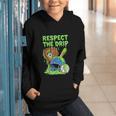 Spooky Zombie Respect The Drip Baseball Halloween Graphic Youth Hoodie Spooky Zombie Respect The Drip Baseball Halloween Graphic Youth Hoodie