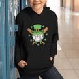St Patricks Day Baseball Drip Ice Cream Baseball Home Plate Graphic Youth Hoodie