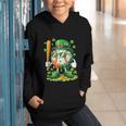 St Patricks Day Baseball Ice Cream Baseball Player Cartoon Graphic Youth Hoodie