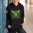 St Patricks Day Baseball Ice Cream Shamrock Baseball Player Graphic Youth Hoodie St Patricks Day Baseball Ice Cream Shamrock Baseball Player Graphic Youth Hoodie