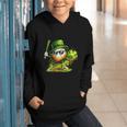 St Patrick’s Day Baseball Shamrock Player Graphic Youth Hoodie