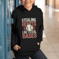 Stealing Hearts Like I Steal Bases Baseball Valentine Retro Graphic Youth Hoodie Stealing Hearts Like I Steal Bases Baseball Valentine Retro Graphic Youth Hoodie