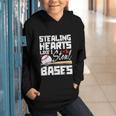 Stealing Hearts Like I Steal Bases Baseball Valentines Graphic Youth Hoodie Stealing Hearts Like I Steal Bases Baseball Valentines Graphic Youth Hoodie