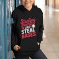 Stealing Hearts Like I Steal Bases Cute Baseball Valentine Graphic Youth Hoodie Stealing Hearts Like I Steal Bases Cute Baseball Valentine Graphic Youth Hoodie