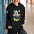 Stepdad Of The Birthday Boy Baseball Football Colorful Graphic Youth Hoodie Stepdad Of The Birthday Boy Baseball Football Colorful Graphic Youth Hoodie