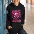 Strike Out Breast Cancer Baseball Ice Cream Drip Graphic Youth Hoodie Strike Out Breast Cancer Baseball Ice Cream Drip Graphic Youth Hoodie